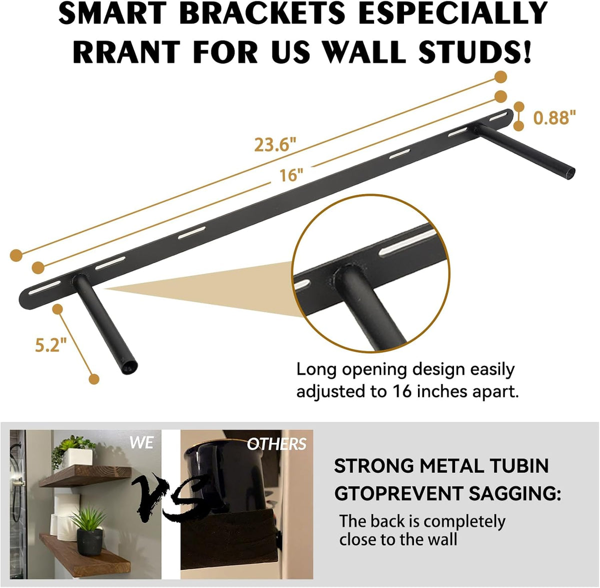 BGMG Floating Shelves 36 inch Long, Distressed,Wide Rustic Wooden Wall Shelves for Bathroom Living