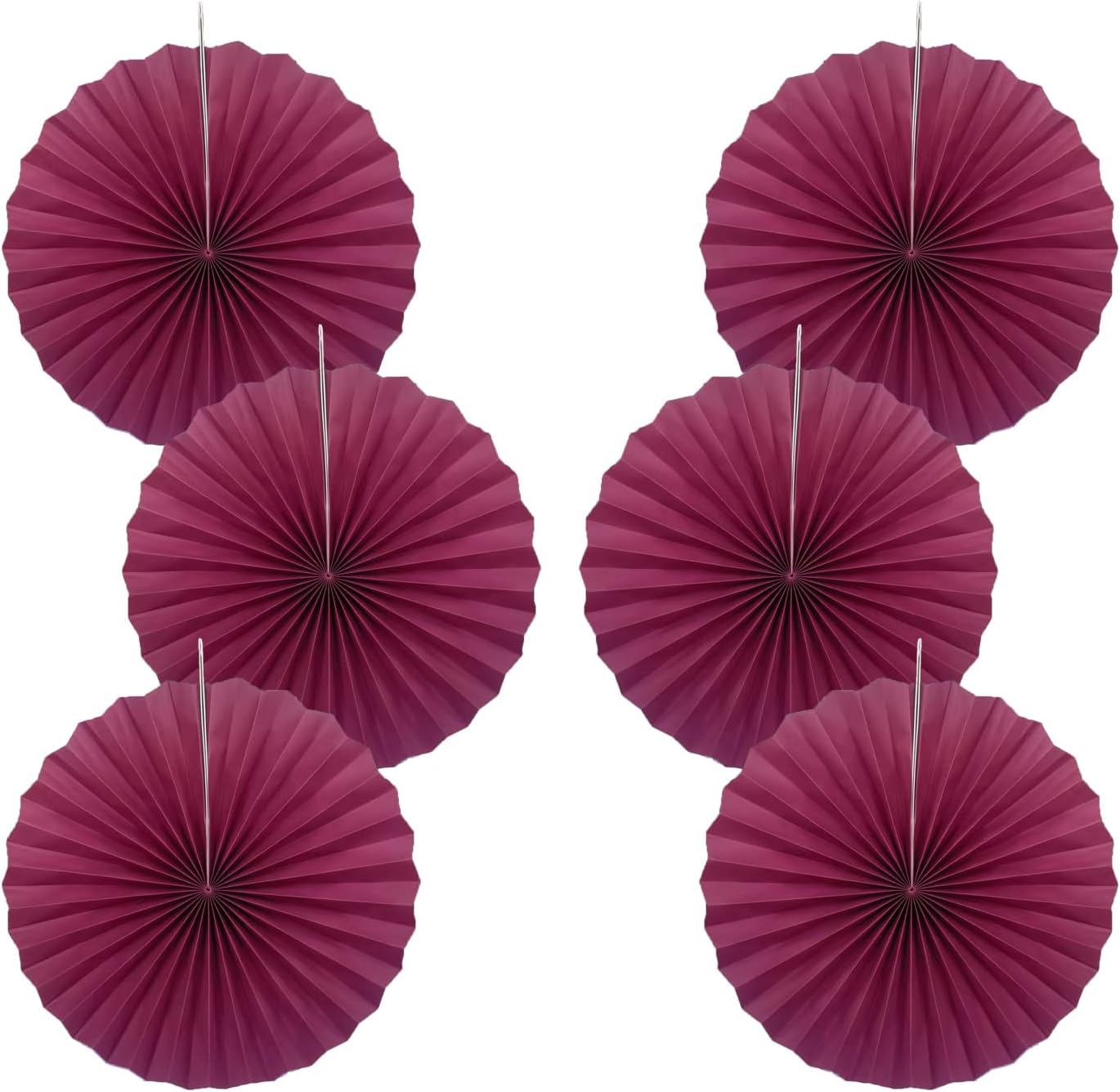 BARTHEW Red Party Decorations,Paper Decorations for Party,Girls Party Decorations Party Paper Fans