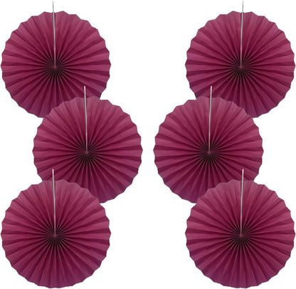 BARTHEW Red Party Decorations,Paper Decorations for Party,Girls Party Decorations Party Paper Fans