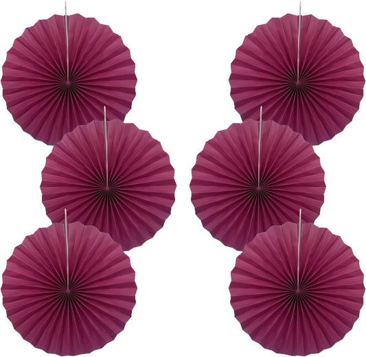 BARTHEW Red Party Decorations,Paper Decorations for Party,Girls Party Decorations Party Paper Fans