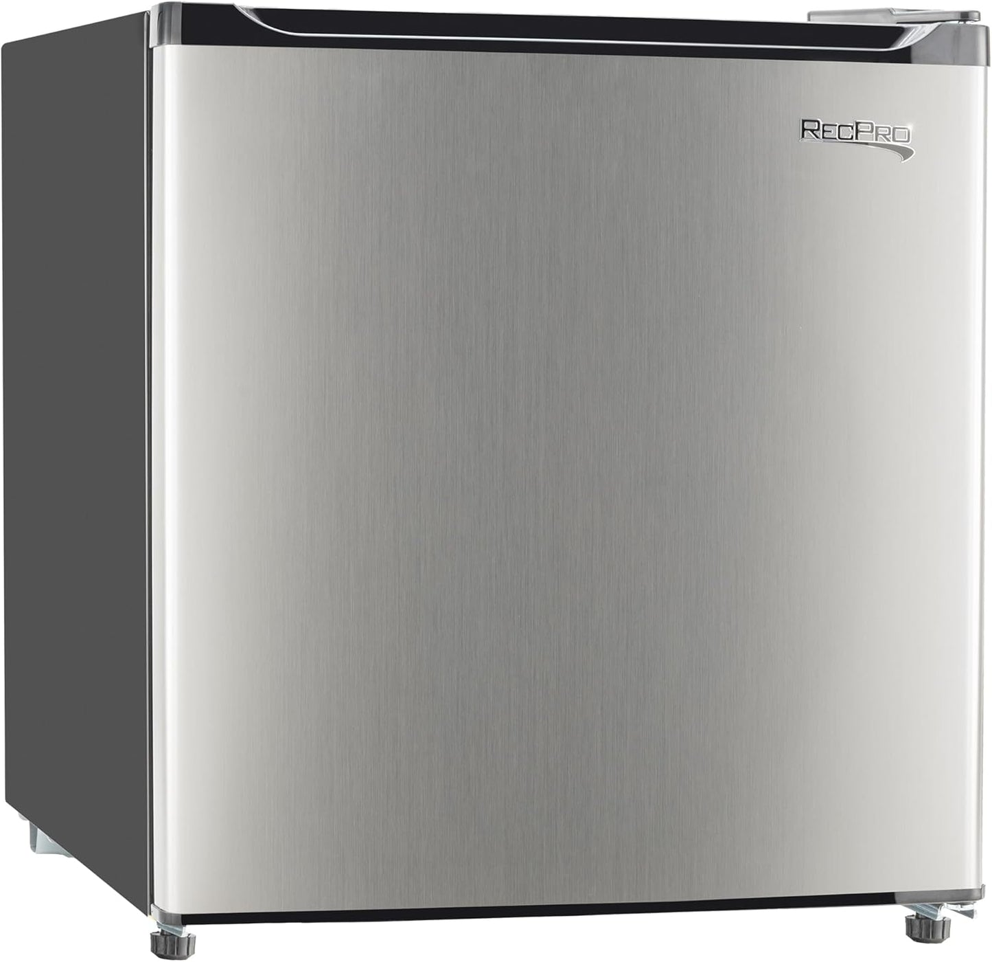 RecPro 1.7 Cu Ft 12V RV Refrigerator | Compact Fridge with Reversible Door, 2L Bottle Door Storage