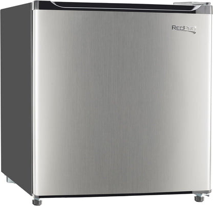 RecPro 1.7 Cu Ft 12V RV Refrigerator | Compact Fridge with Reversible Door, 2L Bottle Door Storage