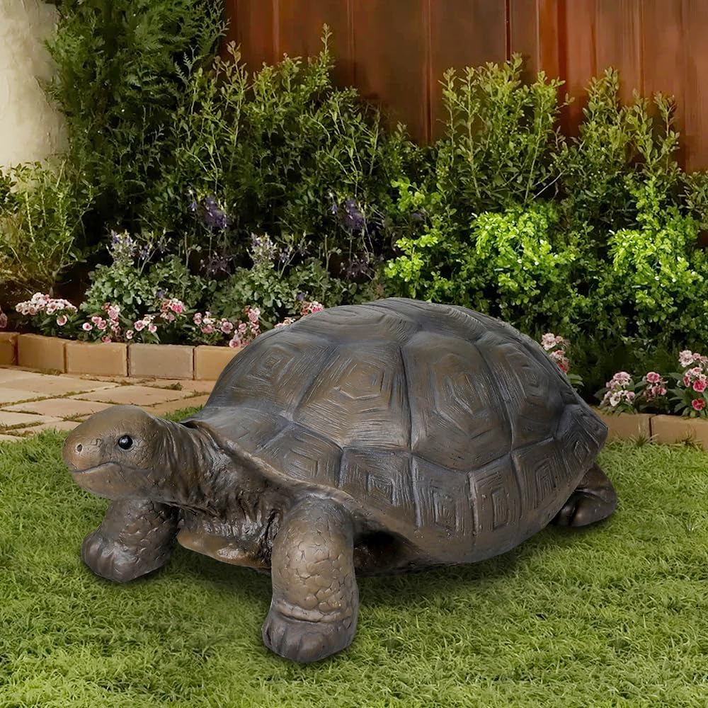 SKYFIRE Turtle Statues for Garden - 29.5' x 15.7' x 11.8' Fiber Reinforced Concrete Figurines