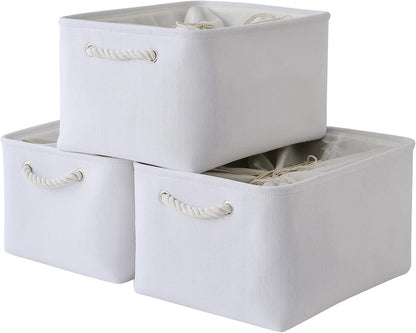TheWarmHome Storage Basket for Gifts Empty - X Large - 3 Pack 17.7L×13.8W×9.8H in Collapsible