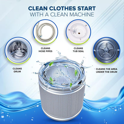 Washing Machine Cleaner Tablets – 25-Pack Deep Cleaning for Front Loader, Top Load & HE Washers