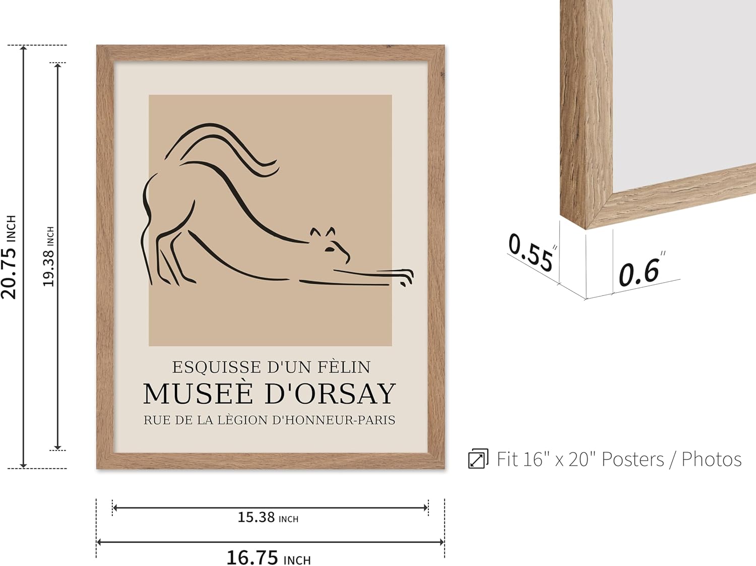 Poster Master Vintage Poster - Retro Minimalist Print - Gift for Artist, Housewarming - Cat, Line