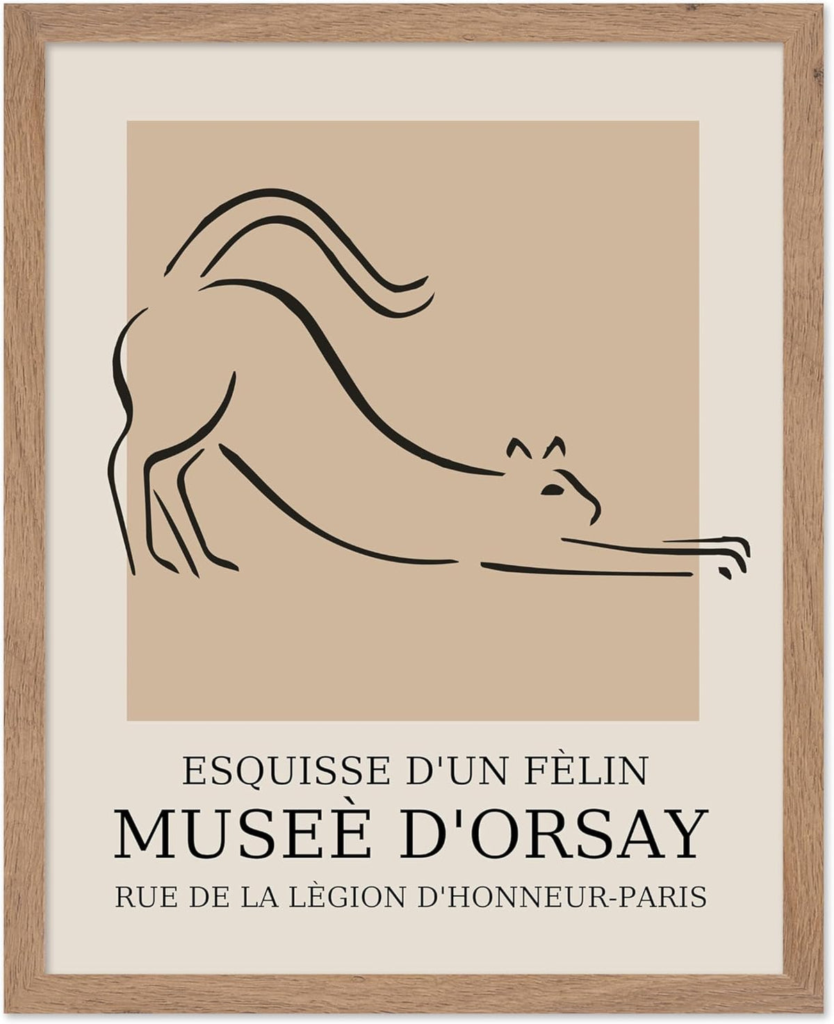 Poster Master Vintage Poster - Retro Minimalist Print - Gift for Artist, Housewarming - Cat, Line