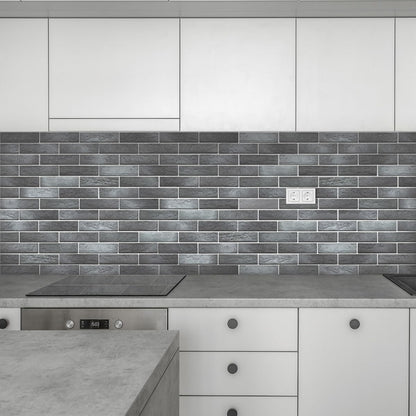 Vintage Faux Brick Wall Tiles, 3D Thin Brick Veneers for Bedroom, Bathroom, Kitchen, Fireplace and