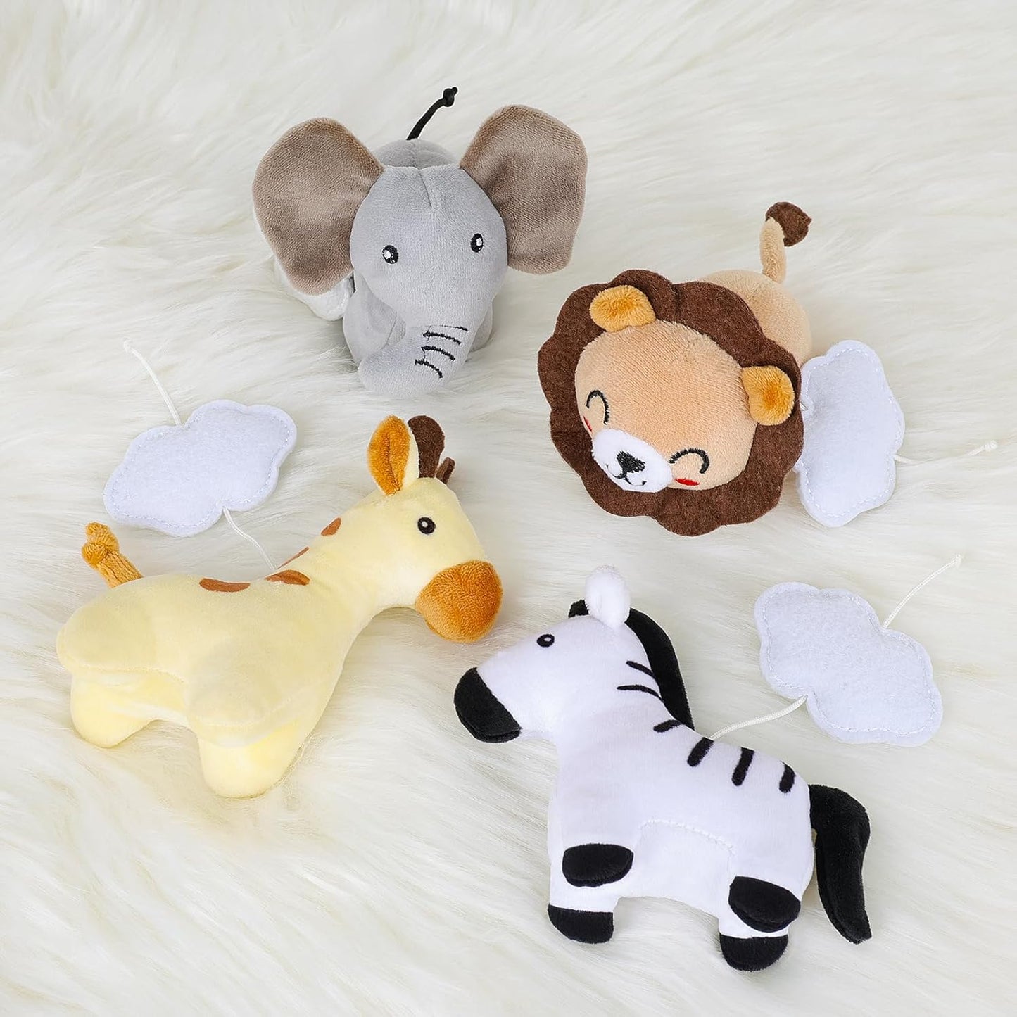 Animals Crib Mobile for Boys & Girls - Safari Baby Mobile for Crib with Upgraded 3-Mode Music Box