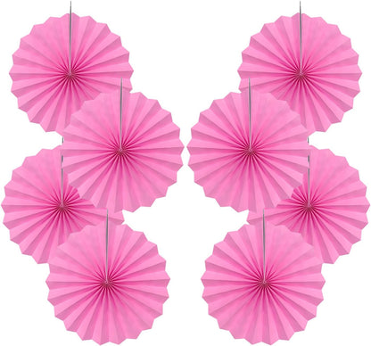 Red Hanging Paper Fans,Red Accessories Paper Decorations for Party,Valentines Day Decorations,Photo