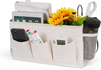 Bedside Storage Caddy/Bedside Hanging Storage Bag for Headboards Bunk Beds Dorm Rooms Book Phone