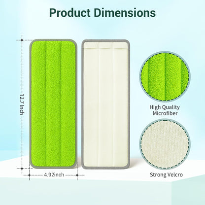 10Pcs Mop Replacement Pads,Compatible with Libman Rinse 'n Wring Mop Universal Mop Pads Mop Head