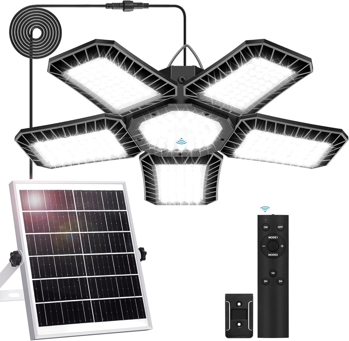 Solar Shed Light Indoor Outdoor, Upgrade Large 267LED Solar Powered Motion Sensor Pendant Light