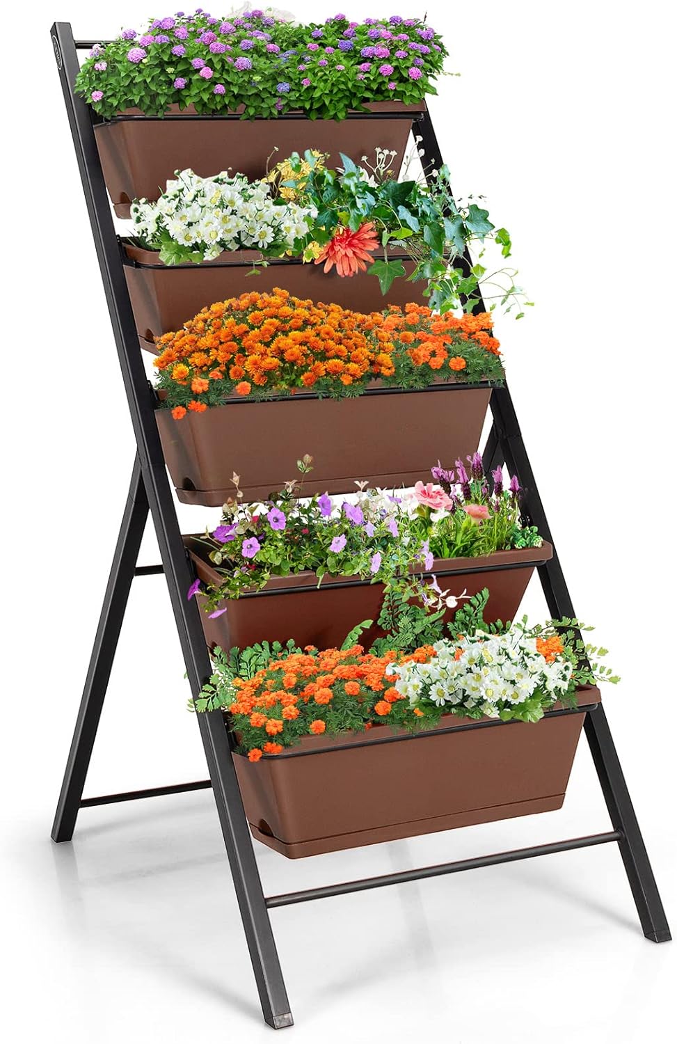 S AFSTAR 5-Tier Vertical Garden Planter, 5-Layer Raised Garden Bed with 5 Detachable Planter Boxes