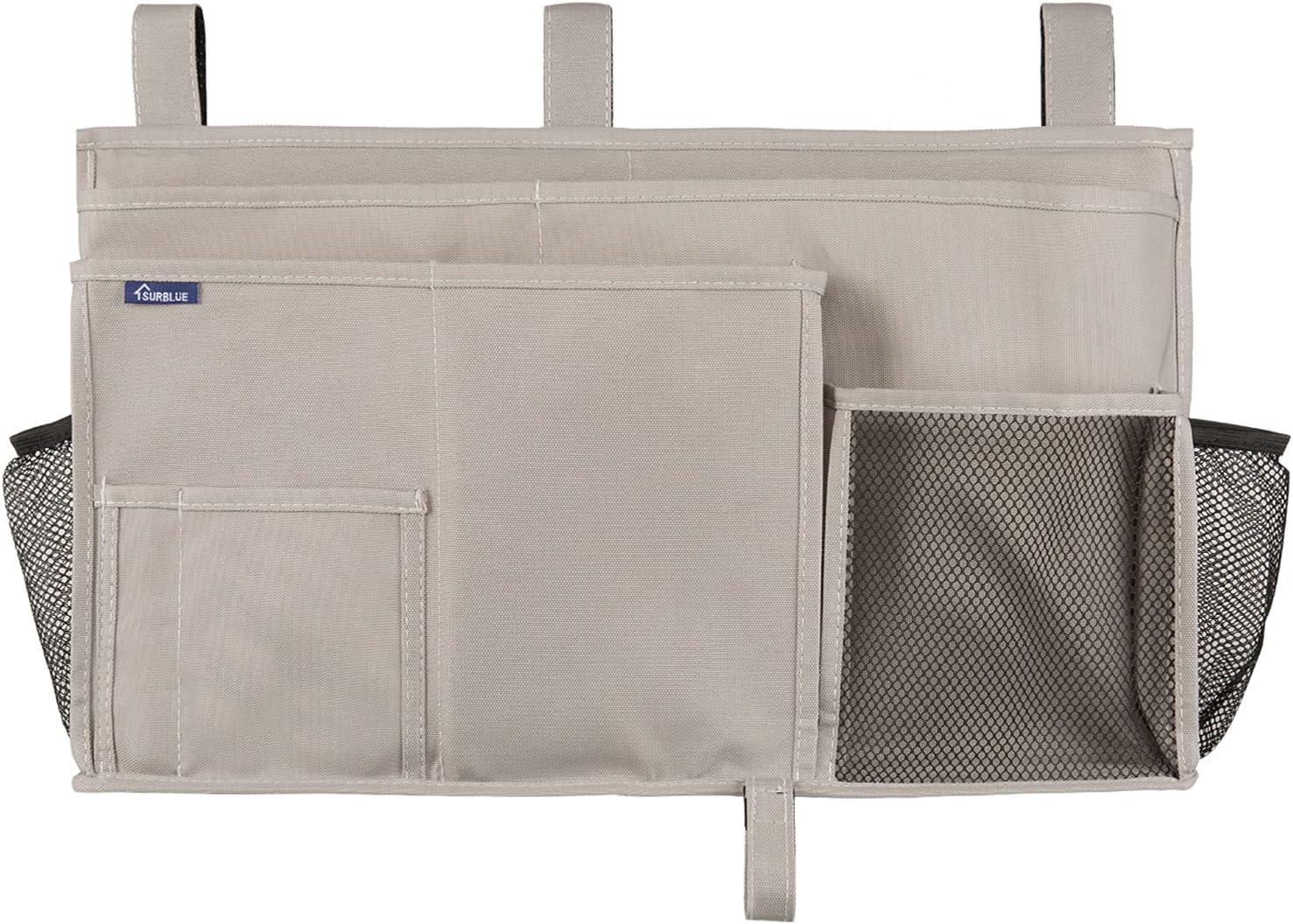 Surblue Bedside Caddy Hanging Bed Organizer Storage Bag Pocket for Bunk and Hospital Beds, College