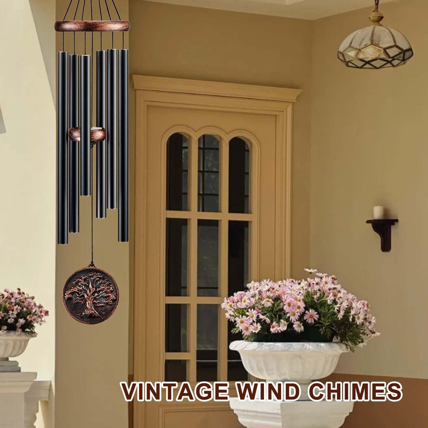 Wind Chimes for Outside, Tree of Life Deep Tone Vintage Wind Chime Outdoor Clearance