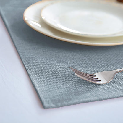 Cloth Placemats Set of 8, Linen Type Fabric Placemats Machine Washable Heat Resistant Placemats
