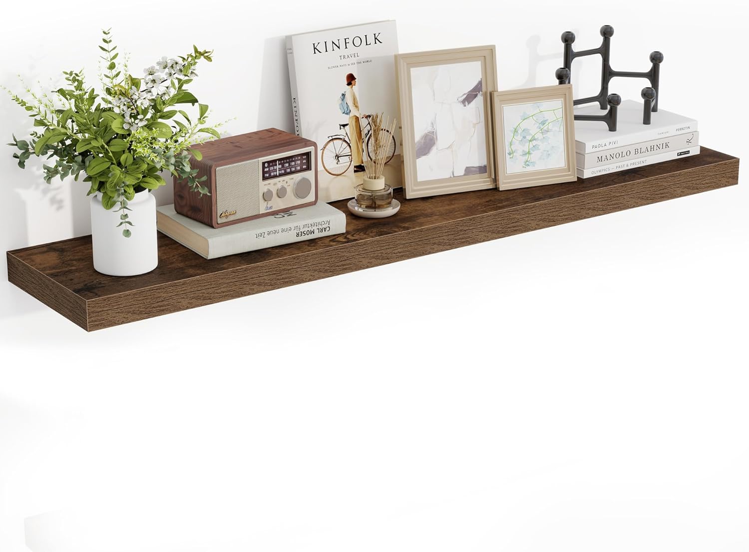 48 Inch Floating Shelves, 48"x9.25"x1.5" Inch Deep Floating Shelves for Wall, Wooden Shelves for