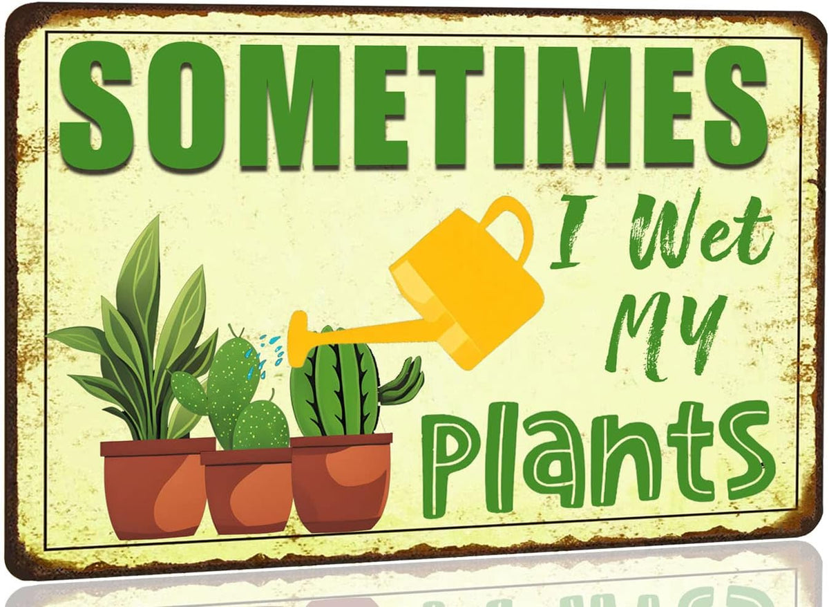 Funny Signs Garden Decor Outdoor Vintage Garden Decorative Metal Sign Gifts For Women Plant Lover