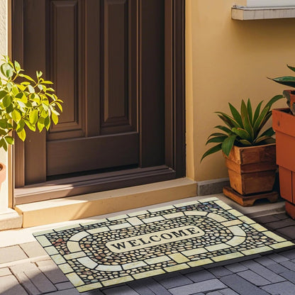 Door Mat Welcome Mat, Heavy Duty Door Mat 23.6 x 35.4 Inch Front Door Mat Rug Doormat for Outdoor