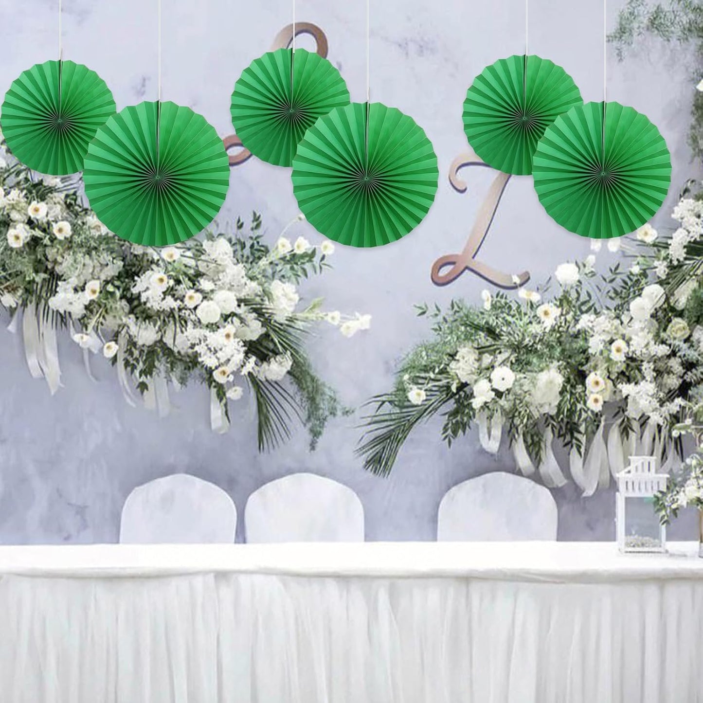 Green Party Decorations,Green Paper Decorations For Party,Tennis Party Decorations Party Paper Fans