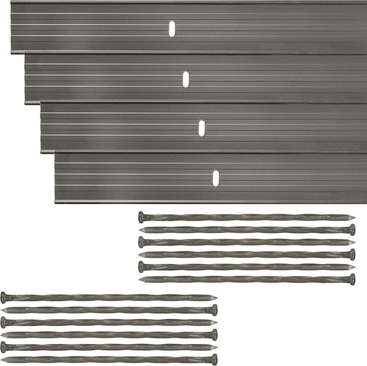 Dreamscape E-Z Edge Aluminum Landscape Edging - 12 Strips, 6ft Each (72ft Total), Bronze