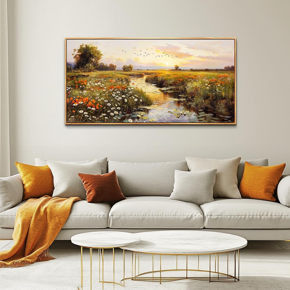 PHAOHUAXM Canvas Wall Art For Living Room Wall Decor For Bedroom Watercolour Painting Office