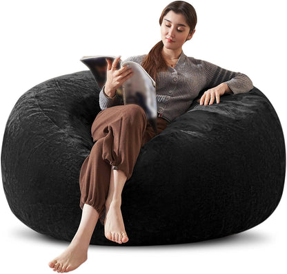 Bean Bag Chair 4Ft, Memory Foam Filled, Large Beanbag Chairs for Adults and Teens, Soft Sofa with