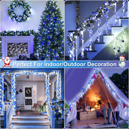 Christmas Lights Outdoor, 100FT 300 LED Christmas Tree Lights with 8 Modes Waterproof, Connectable