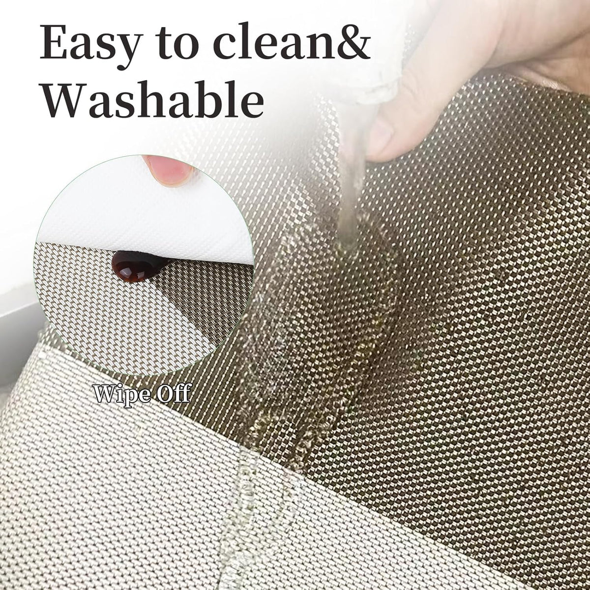 Vinyl Plastic Placemats Set of 6 Washable Heat Resistant Non-Slip Elegant Indoor Outdoor Kitchen