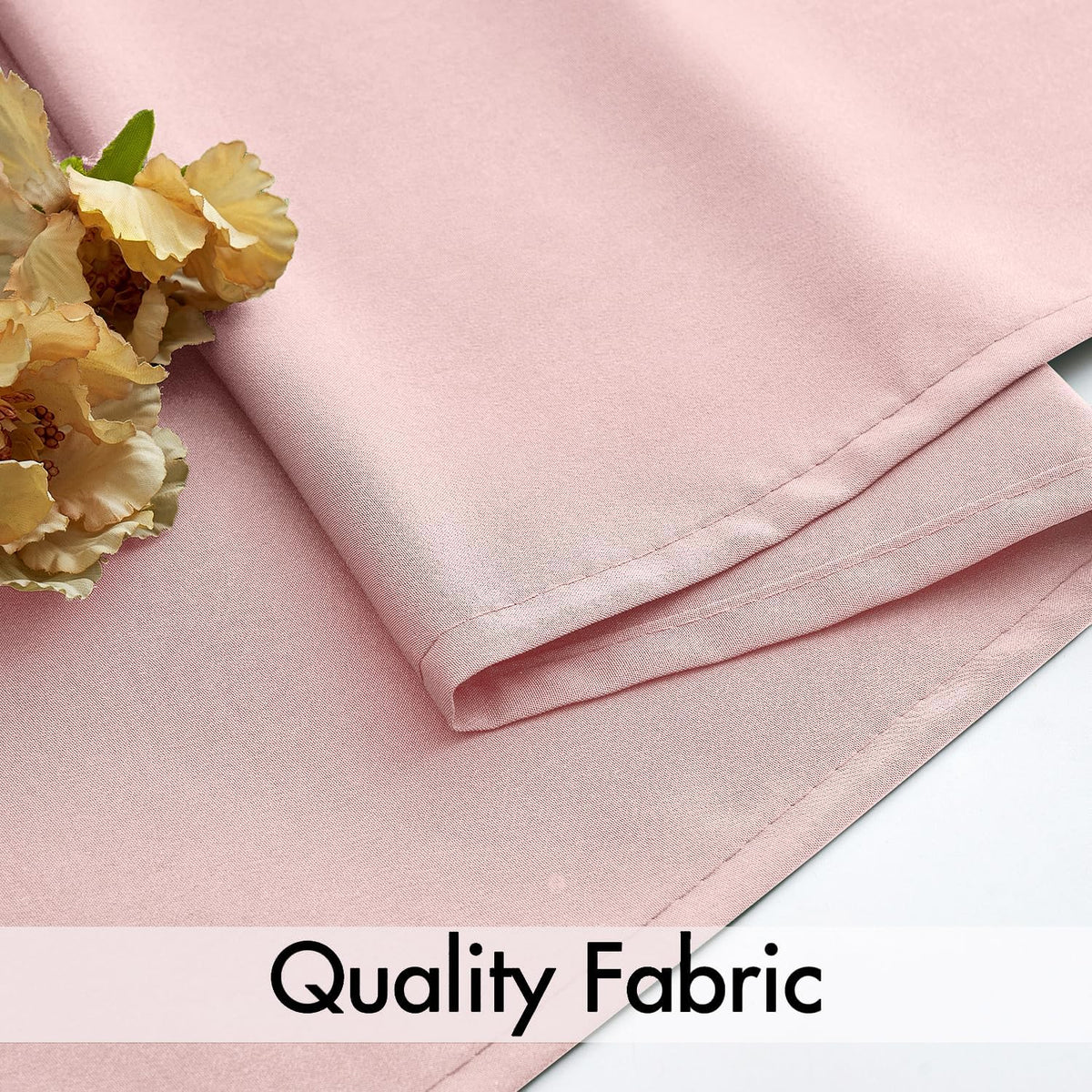 MIULEE Baby Pink Privacy Sheer Curtains That Let Light in 63 Inches Long Non-See-Through Semi Sheer