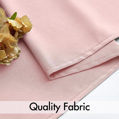 MIULEE Baby Pink Privacy Sheer Curtains That Let Light in 63 Inches Long Non-See-Through Semi Sheer
