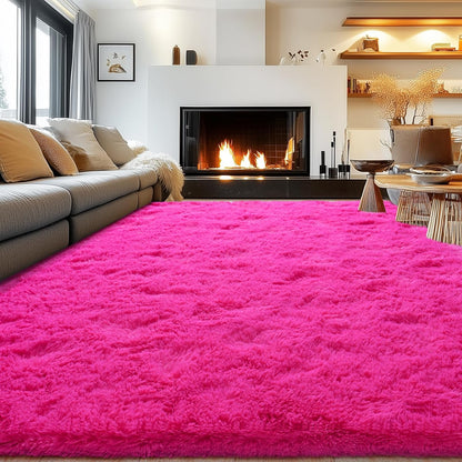 Rezutan Soft Fluffy Rug for Living Room Bedroom, Large Comfy Modern Shaggy Fuzzy Plush Indoor