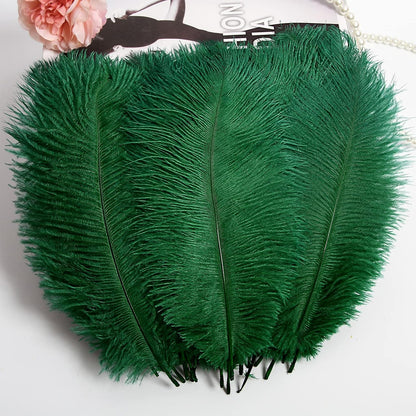 THARAHT 24pcs Ostrich Feathers Natural Bulk 10-12Inch 25cm-30cm for Wedding Party Centerpieces