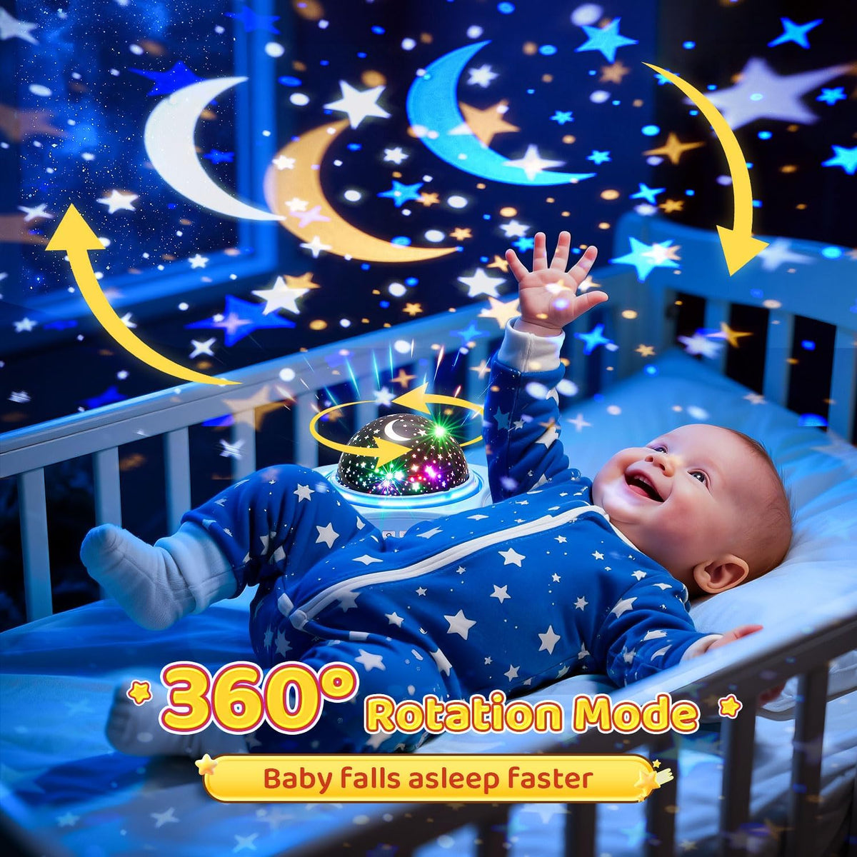 Night Light for Kids Night Light Projector, Baby Night Lights for Bedroom, Star Projector Galaxy