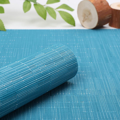 Myir JUN Placemats Set of 8, Vinyl Woven Placemats Place Mats Indoor Set of 8 Washable Table Mats