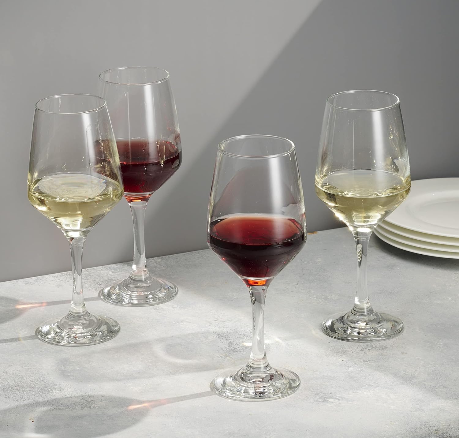 Godinger Wine Glasses, Italian Made Red Wine Glasses, Wine Glass, Stemmed Drinking Glasses, Glass