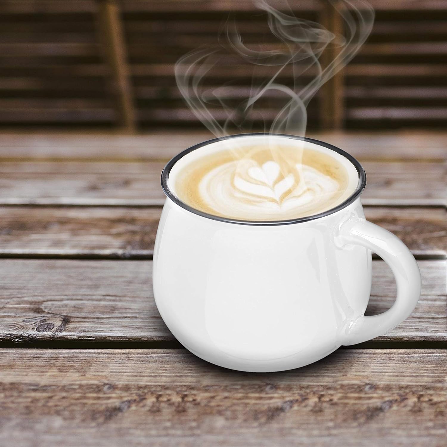 DISCOUNT PROMOS Glazed Campfire Coffee Mugs 12 oz. Set of 10, Bulk Pack - Perfect for Coffee, Tea