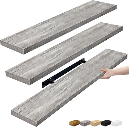 Sorbus Floating Shelves for Wall - 35 Inch Long Bathroom Shelves, Wall Decor for Bedroom, Kitchen