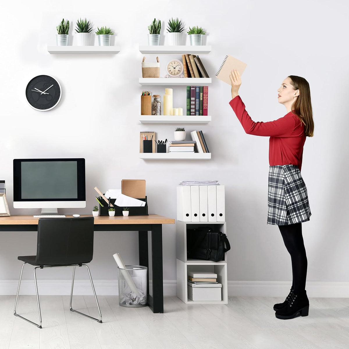 Sorbus Floating Shelves for Wall, Bathroom Shelves Wall Mounted for Kitchen, Bedroom, Living Room