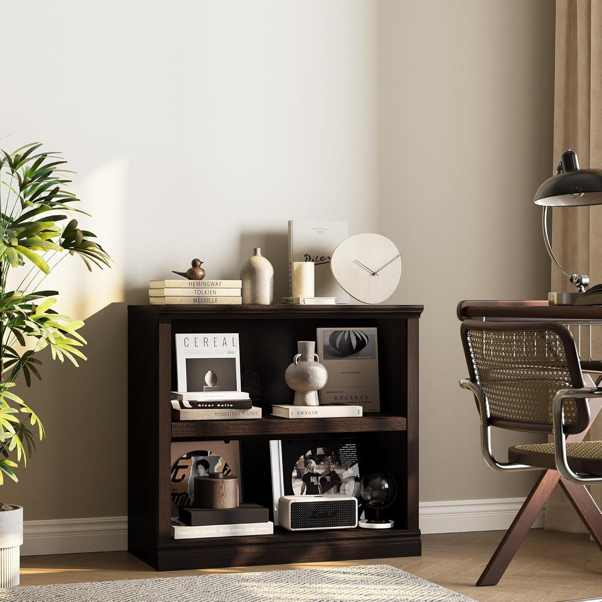 Bookcase, Open Storage Book Cases/Shelves, Floor Standing Indoor Furniture 2 Shelf Book case for