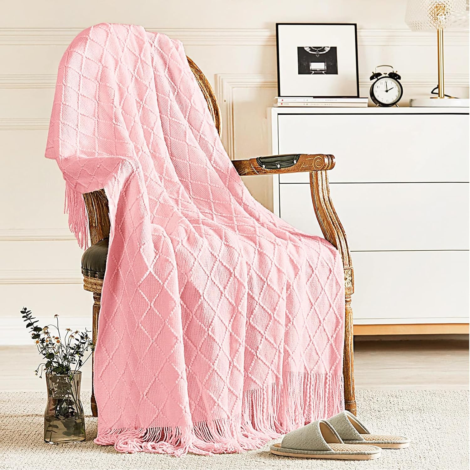 inhand Knitted Gift Throw Blankets for Couch and Bed,Valentines Day Decor Blanket for Her Him