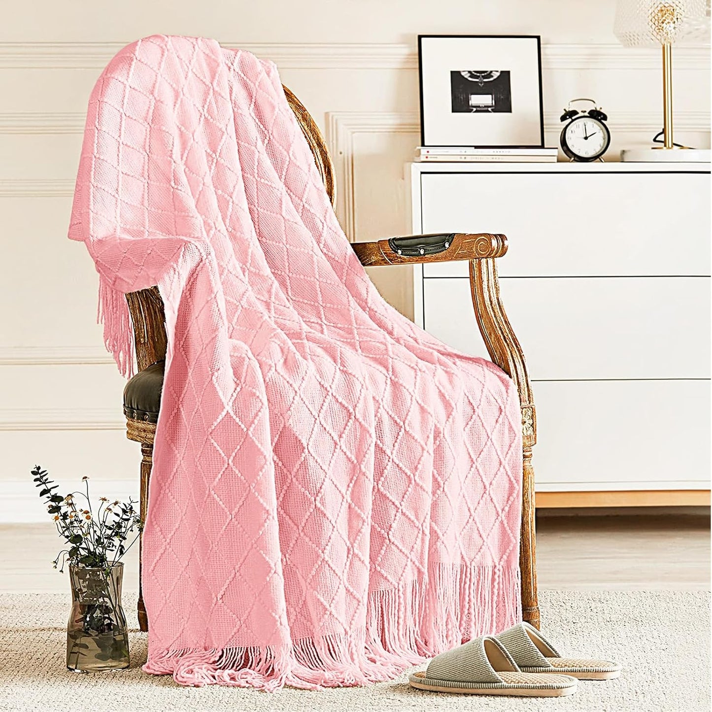 inhand Knitted Gift Throw Blankets for Couch and Bed,Valentines Day Decor Blanket for Her Him