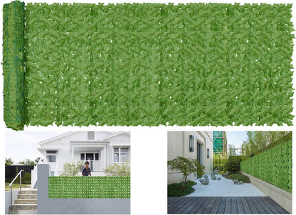 Artificial Ivy Privacy Fence Wall Screen,200x40 in in in UV-Anti Faux Greenery Backdrop Ivy Vine