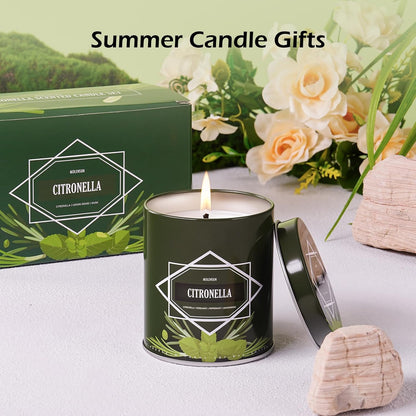 Citronella Candles Outdoor 6-Pack, Total 54oz Citronella Candles for Outside Patio, Camping &