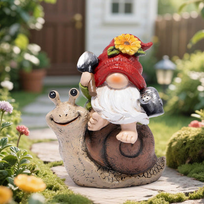 Hodao Spring Garden Gnome Decoration Flower Animal Ornaments Decor Gifts Spring Gnomes for Garden