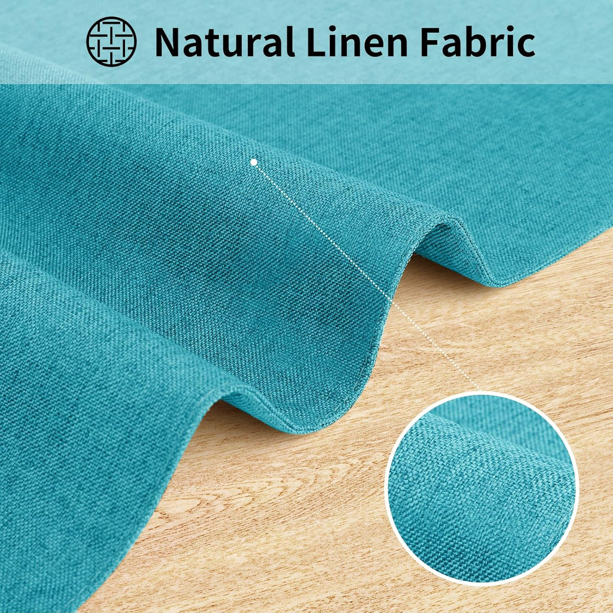 Cloth Placemats, Set of 4 Heat-Resistant Cotton Linen Blend Double Layered Machine Washable Place