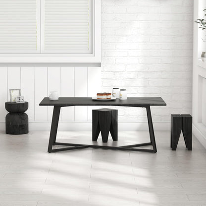 18 Inch Metal Coffee Table Legs, DIY Geometry Desk Base for Table Heavy Duty Furniture Legs for