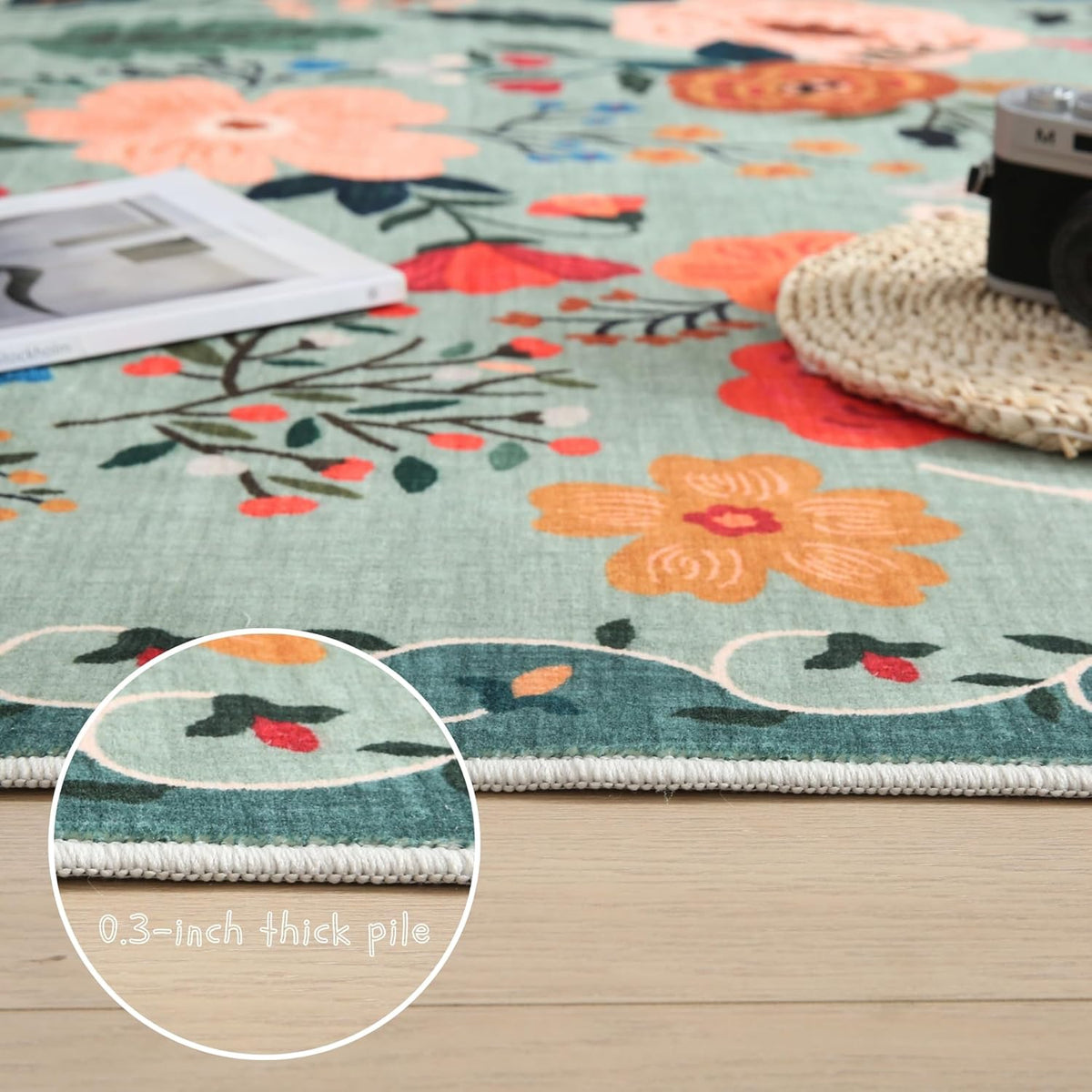 Runner Rug for Hallways Kitchen Rug Non Slip 2'6''x8' Washable Runner Rugs with Rubber Backing Soft