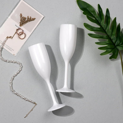 XUWAIDSGN Acrylic Champagne Flutes Toasting Glasses Unbreakable Mimosa Bar Reusable Wine Glasses